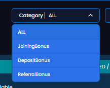 Category filter dropdown