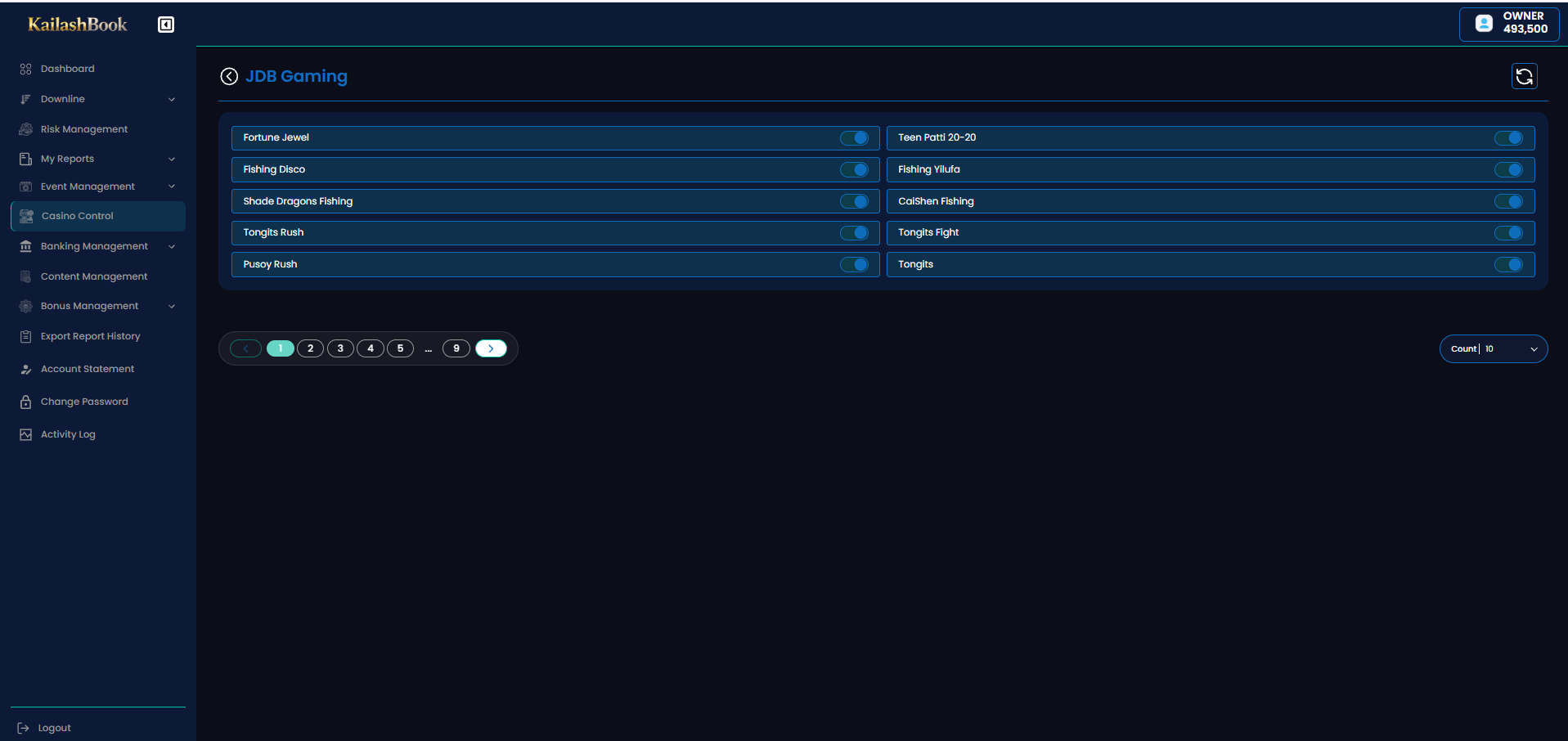 JDB Gaming provider drilldown